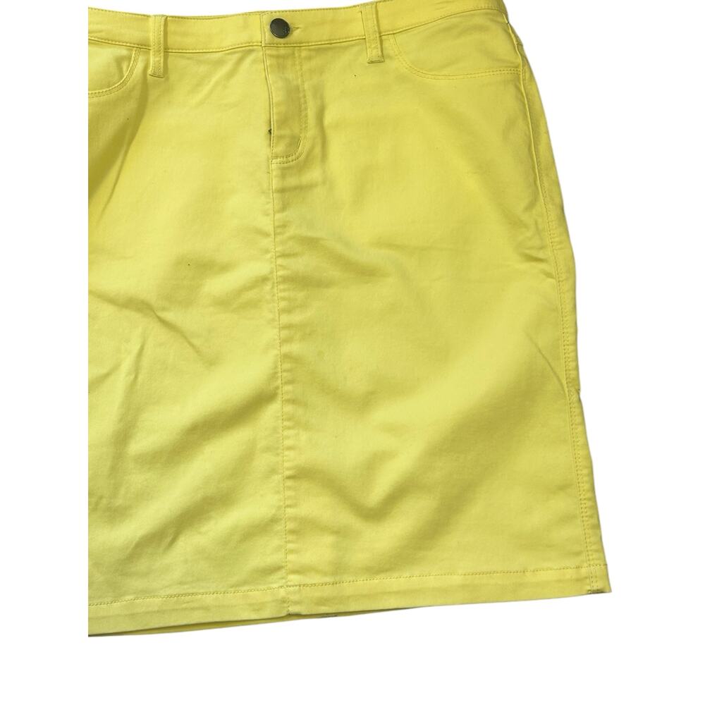 Style & Co Yellow Malibu Skirt – Size 12 – NWT – Premium Stretch - Picture 6 of 12